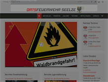 Tablet Screenshot of ortsfeuerwehr-seelze.de